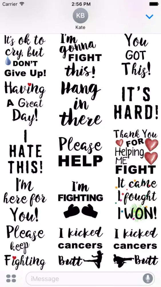 Capturas de pantalla de Lung Cancer Stickers
