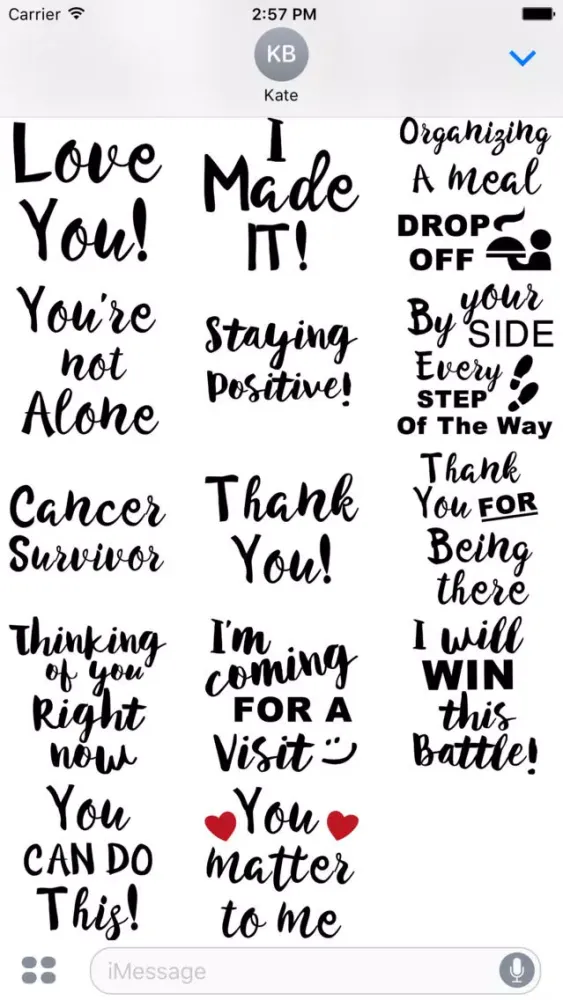 Capturas de pantalla de Lung Cancer Stickers