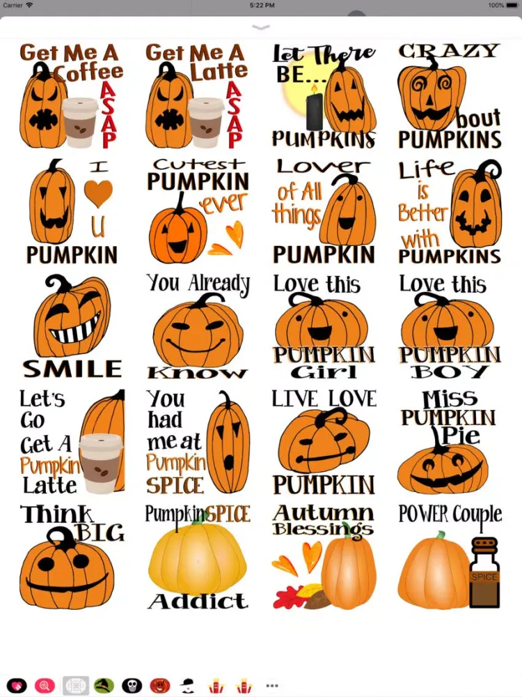 Capturas de pantalla de Pumpkin Quotes iPad 