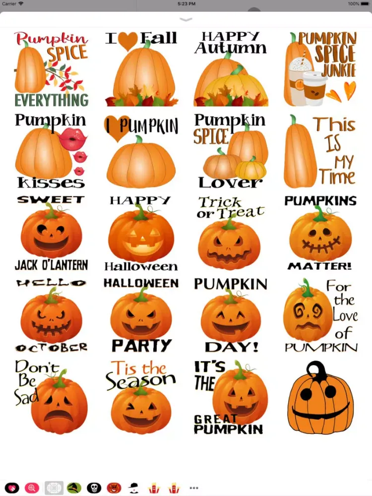 Capturas de pantalla de Pumpkin Quotes iPad 