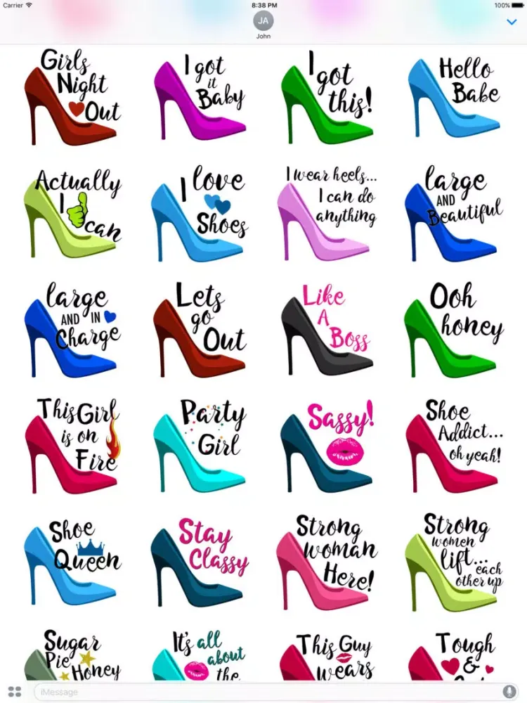 تصاویر Stiletto Stickers iPad 