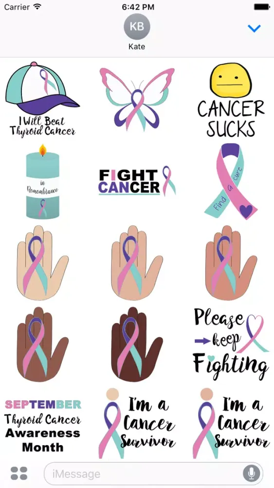 Скриншоты Thyroid Cancer Stickers