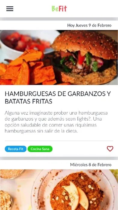 Captures d'écran de BeFit