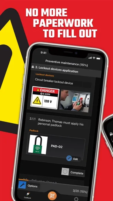 Captures d'écran de Cadlock Lockout Tagout
