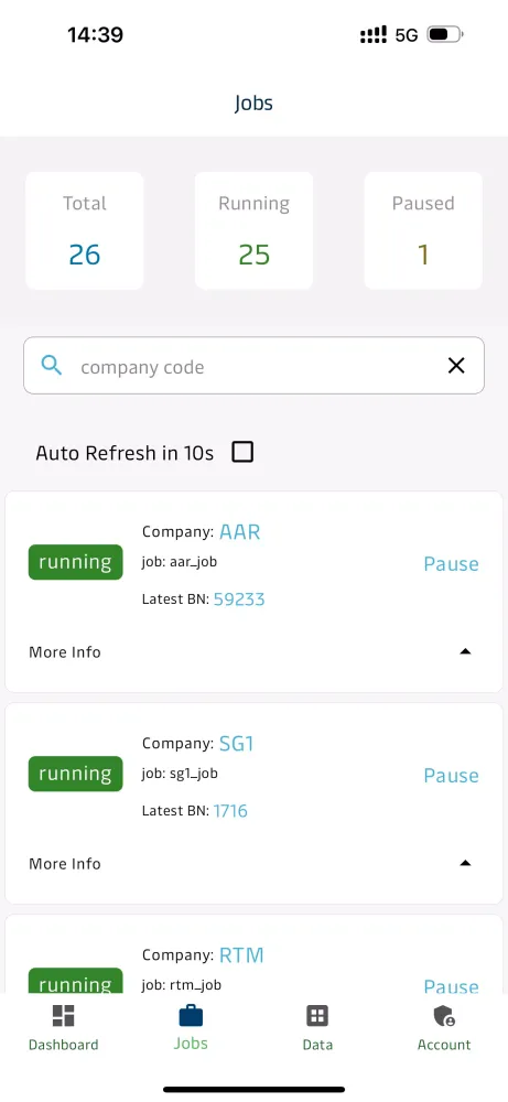 Скриншоты Maersk AIR & LCL Invoicing