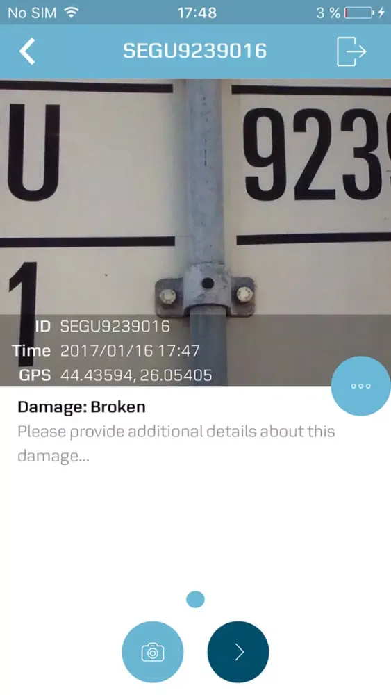 Damaged Container Reporting سکرین شاٹس