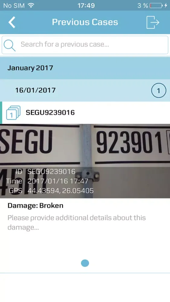 Damaged Container Reporting سکرین شاٹس