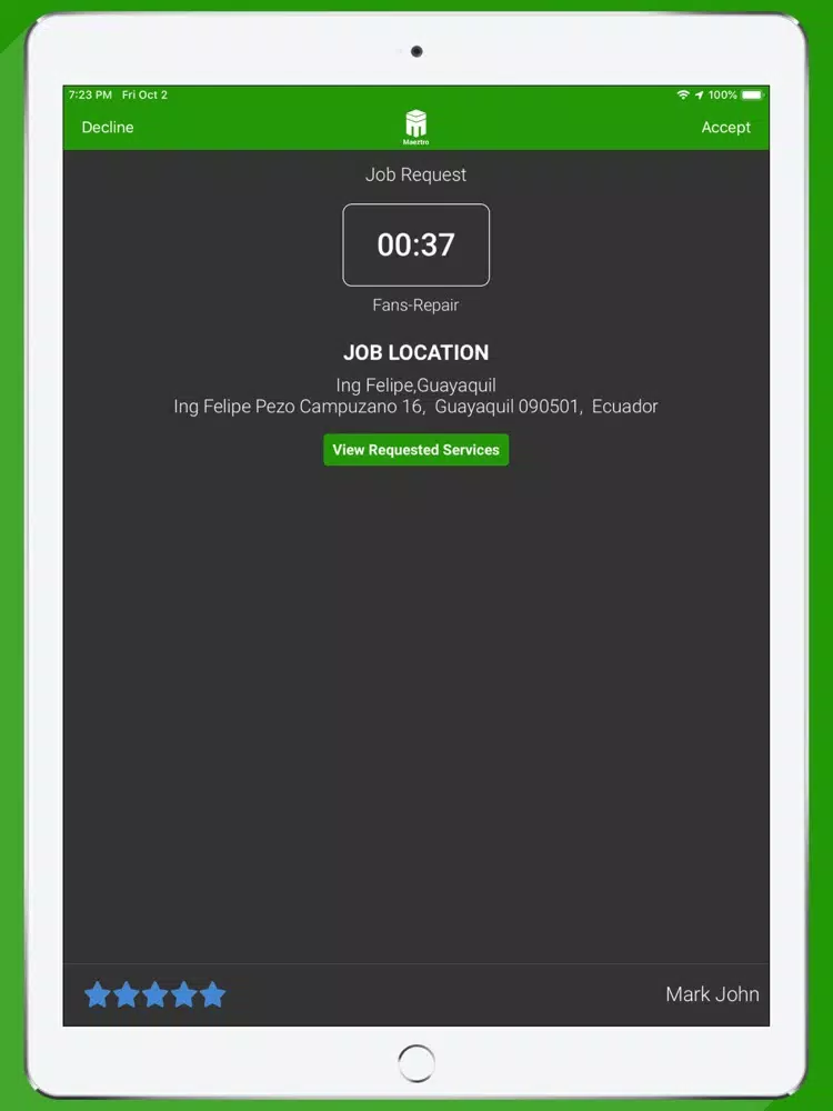 تصاویر Maeztro Proveedor iPad 