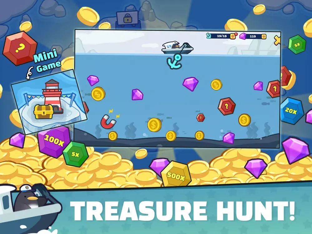 Penguin Market : Idle tycoon iPad  سکرین شاٹس