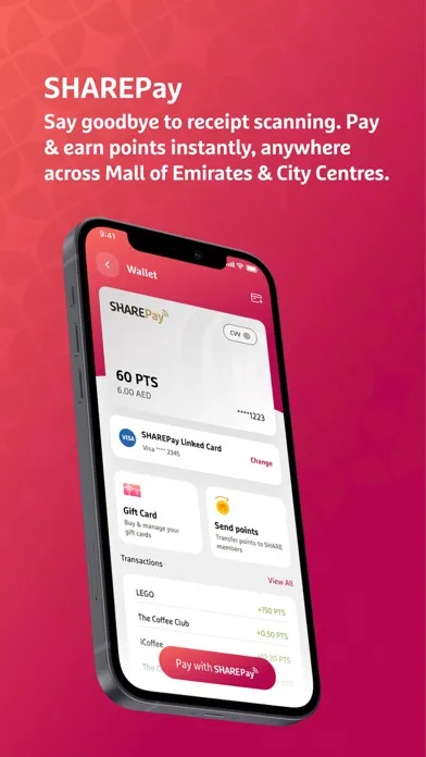SHARE Rewards Screenshots