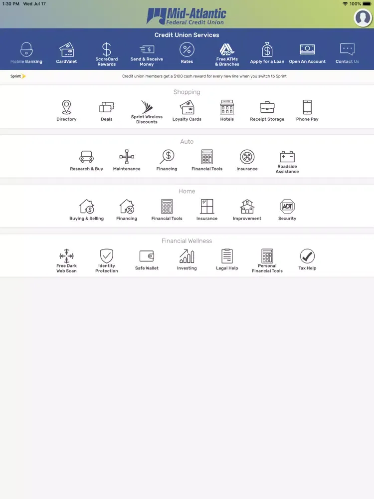 Capturas de pantalla de MAFCU Wallet iPad 