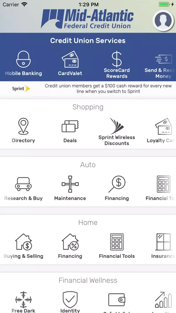 Capturas de pantalla de MAFCU Wallet