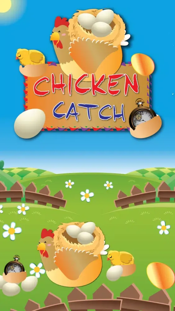 تصاویر Chicken Catch - Falling Eggs From The Sky