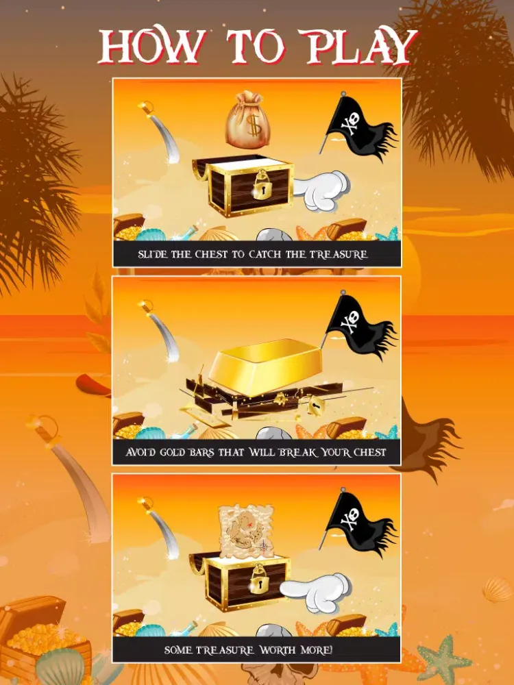 Pirates Treasure Catch - Chest Caribbean Adventure iPad  स्क्रीनशॉट