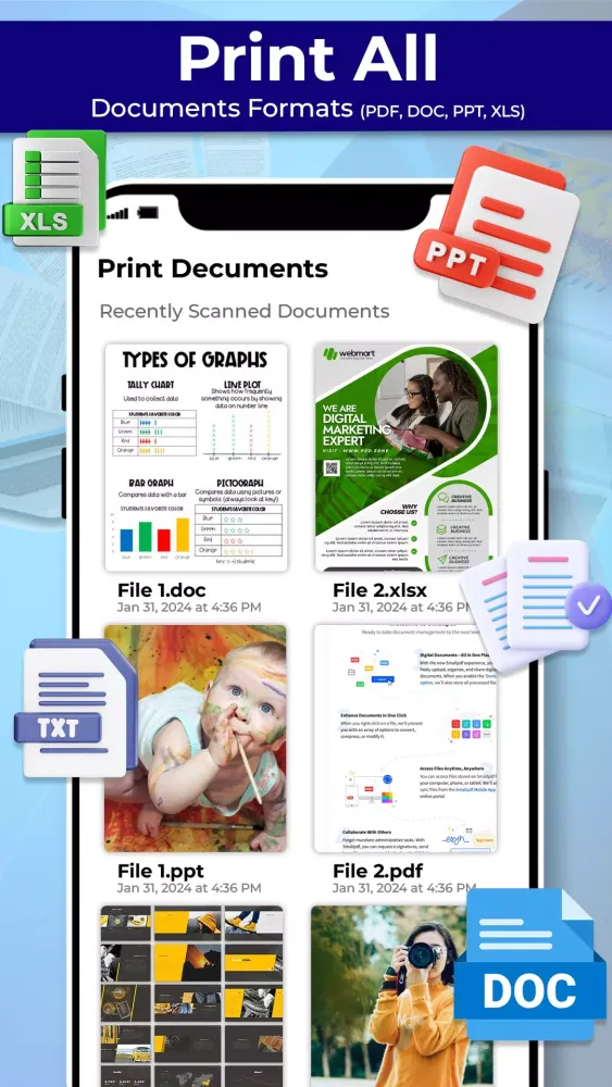 Mobile Print Smart Printer App Screenshots