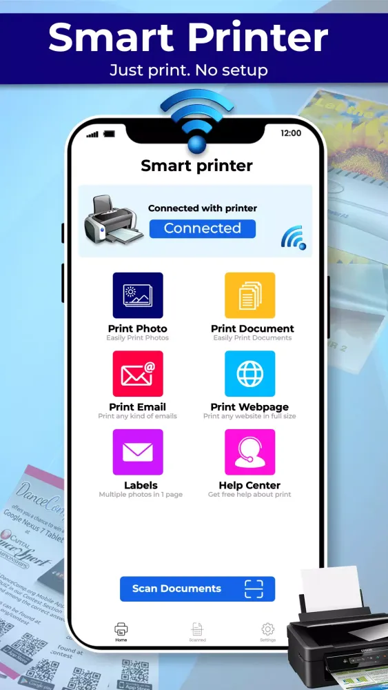 Mobile Print Smart Printer App Screenshots