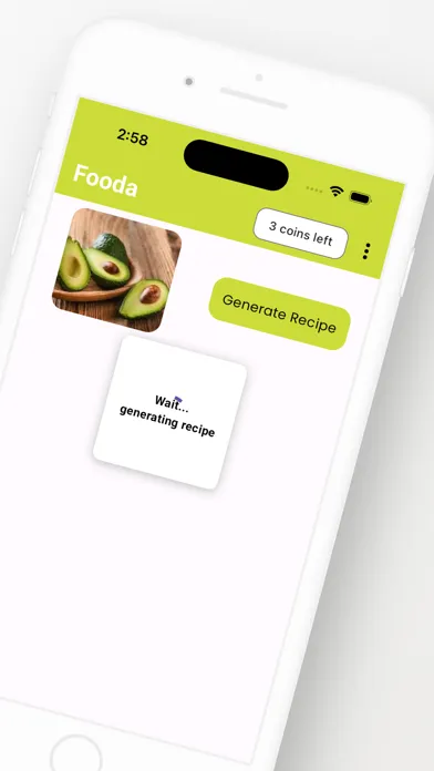 Captures d'écran de Fooda AI: Snap & Cook