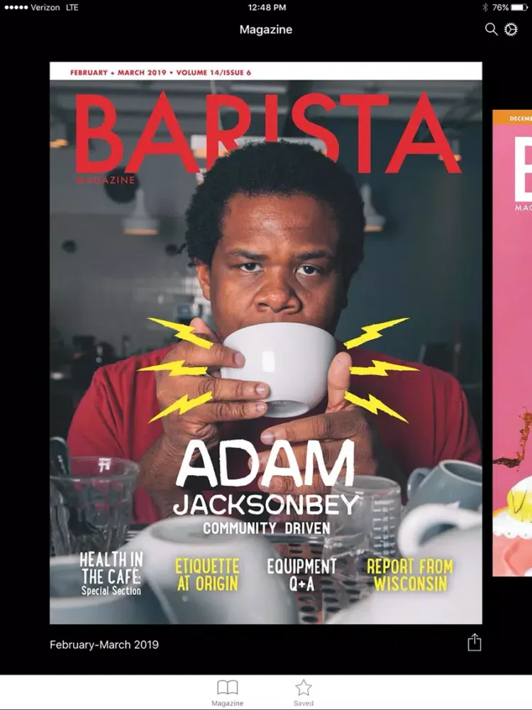 Скриншоты Barista Magazine iPad 