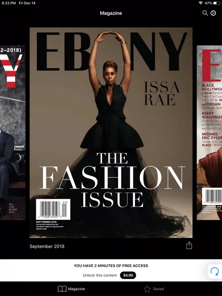 Captures d'écran de Ebony Mag iPad 