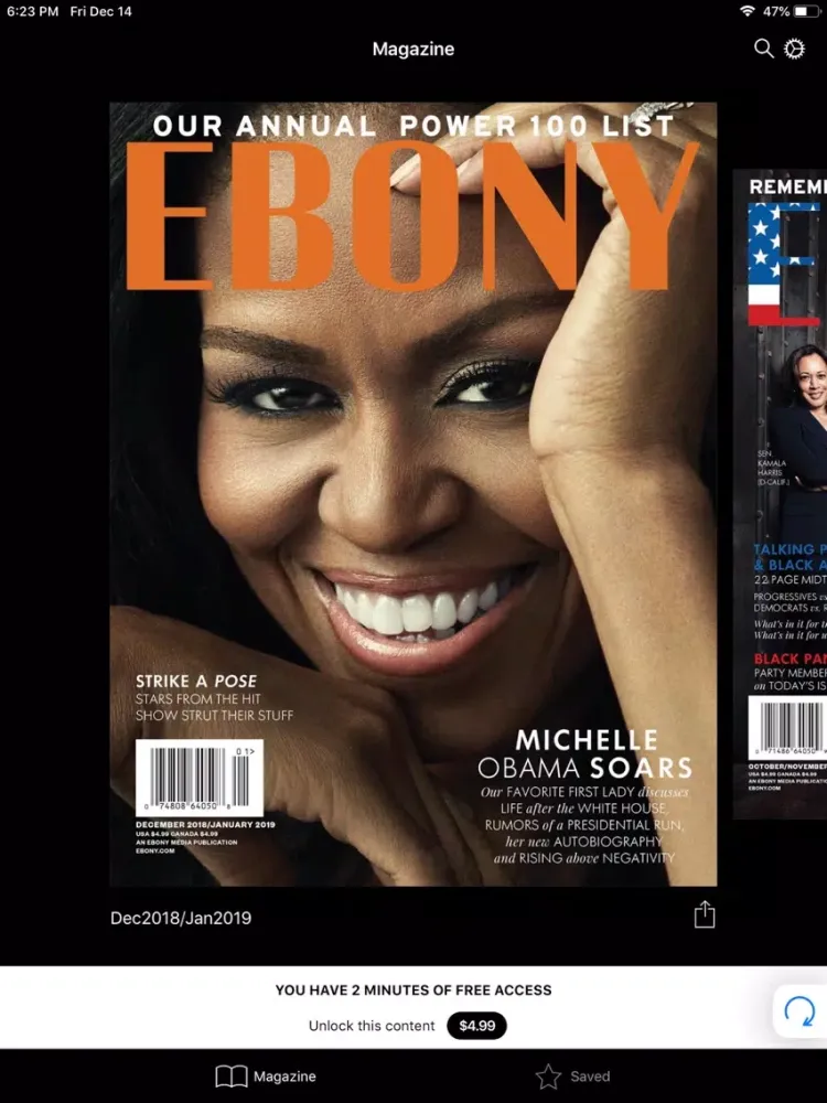 Captures d'écran de Ebony Mag iPad 