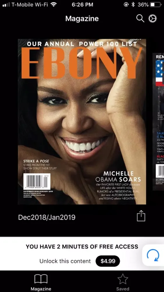 Captures d'écran de Ebony Mag