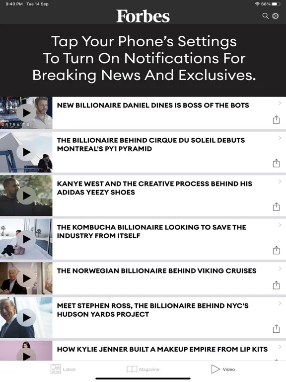 Forbes Magazine iPad  Ekran Görüntüleri