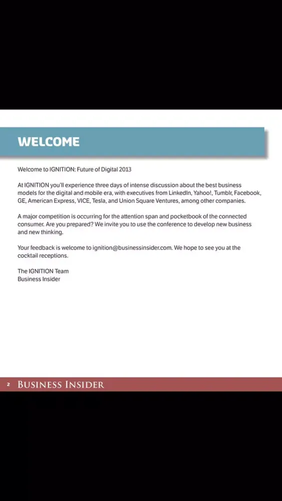 IGNITION Conference Screenshots