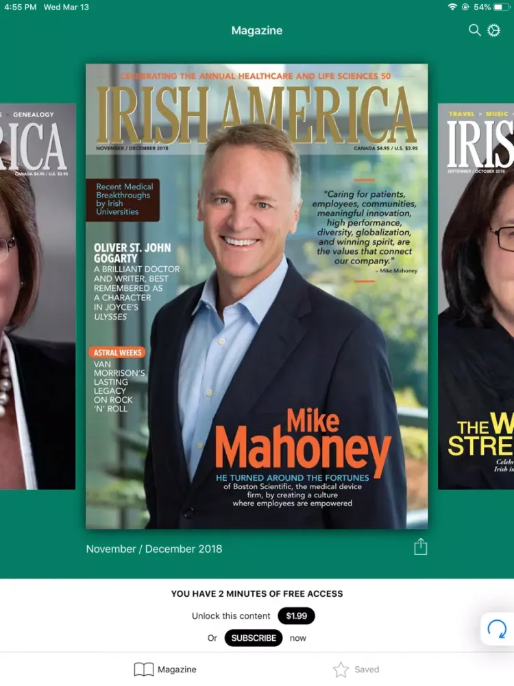 Capturas de pantalla de Irish America iPad 