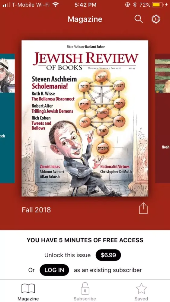 Tangkapan layar Jewish Review of Books