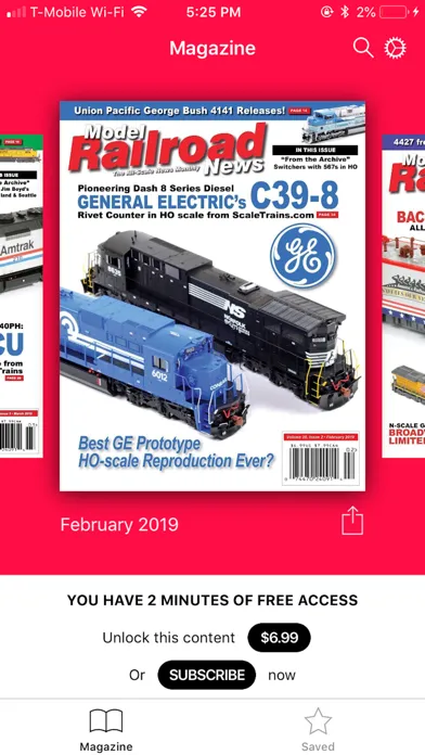 Ảnh chụp màn hình của Model Railroad News
