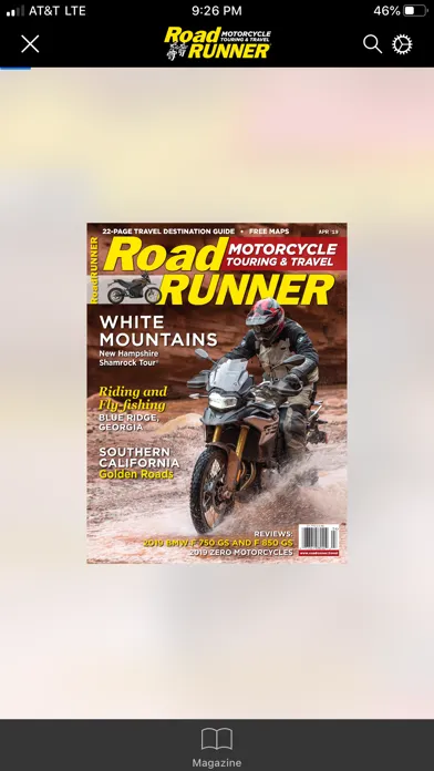 Zrzuty ekranu RoadRUNNER Motorcycle Magazine