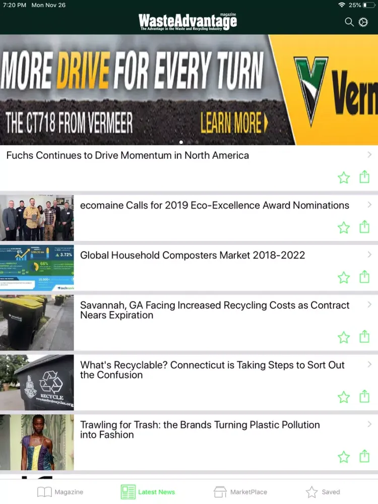 Capturas de pantalla de Waste Advantage Magazine iPad 