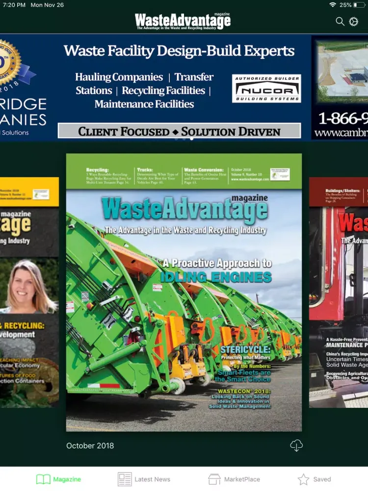 Capturas de pantalla de Waste Advantage Magazine iPad 