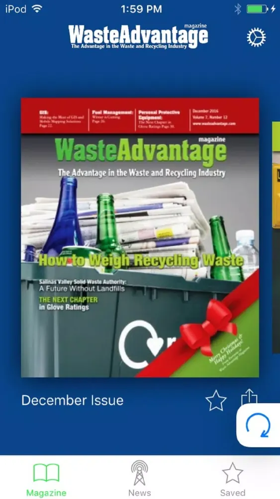 Capturas de pantalla de Waste Advantage Magazine