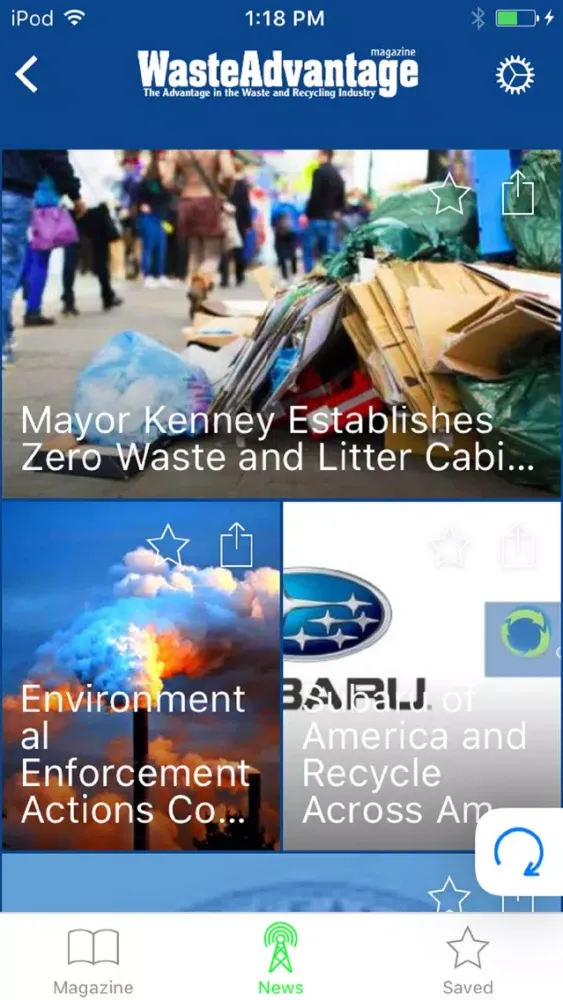 Capturas de pantalla de Waste Advantage Magazine