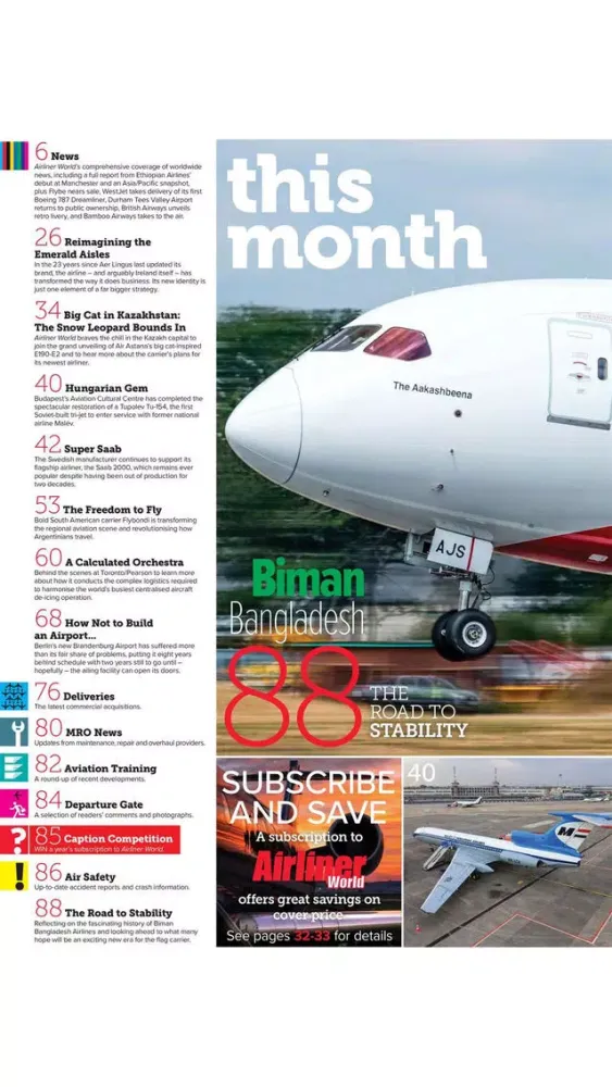 Captures d'écran de Airliner World.