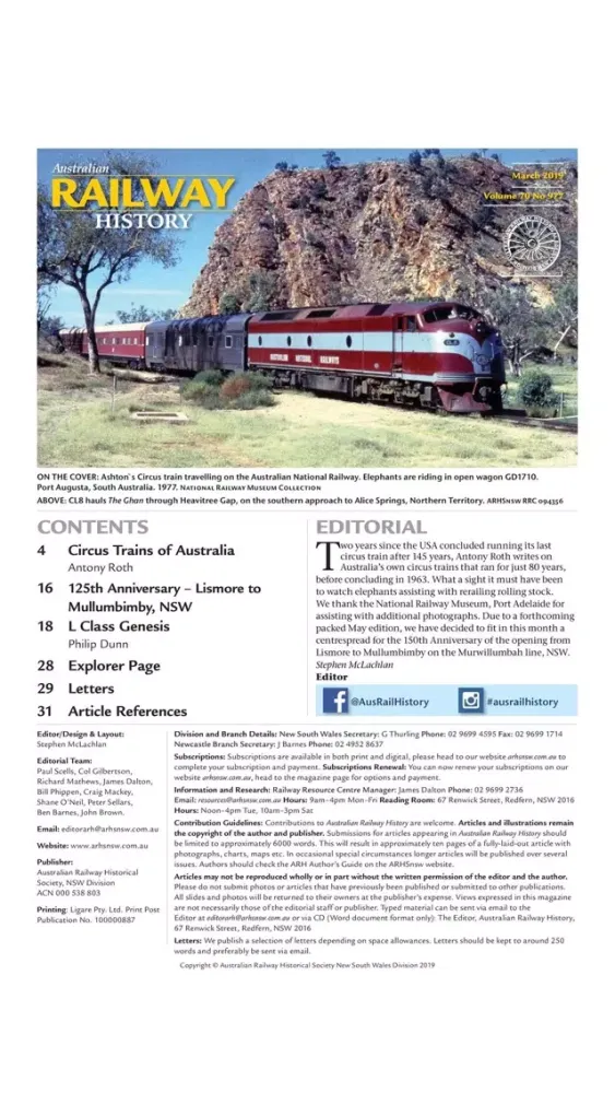 Captures d'écran de Australian Railway History
