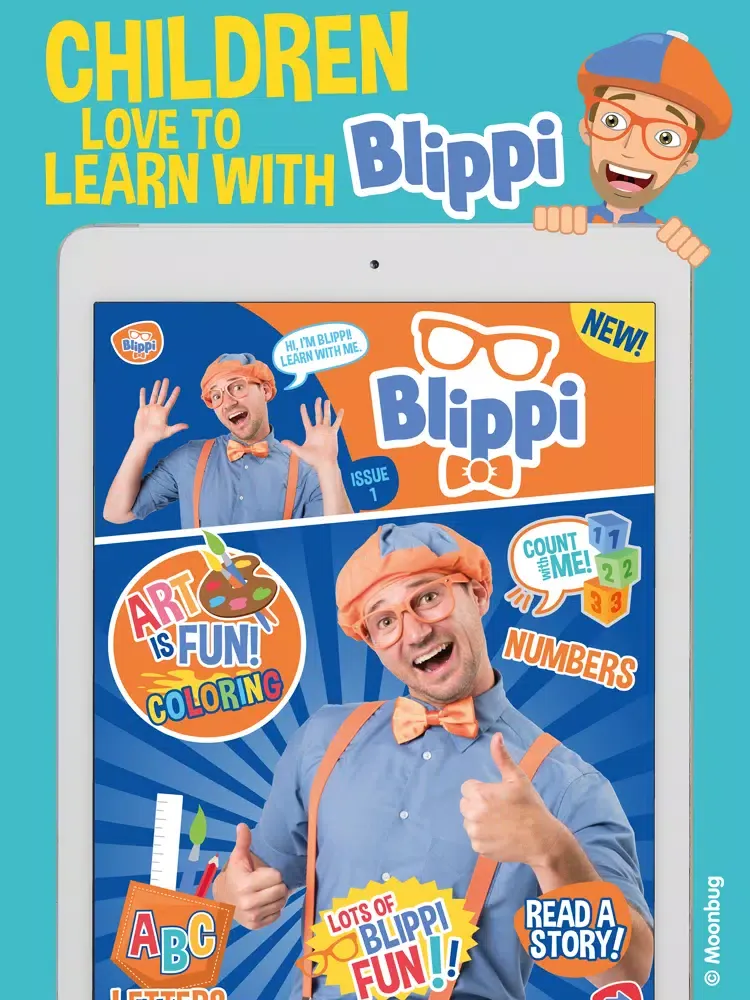 Ảnh chụp màn hình của Blippi Official Magazine iPad 