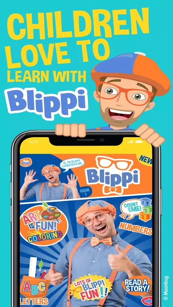 Ảnh chụp màn hình của Blippi Official Magazine