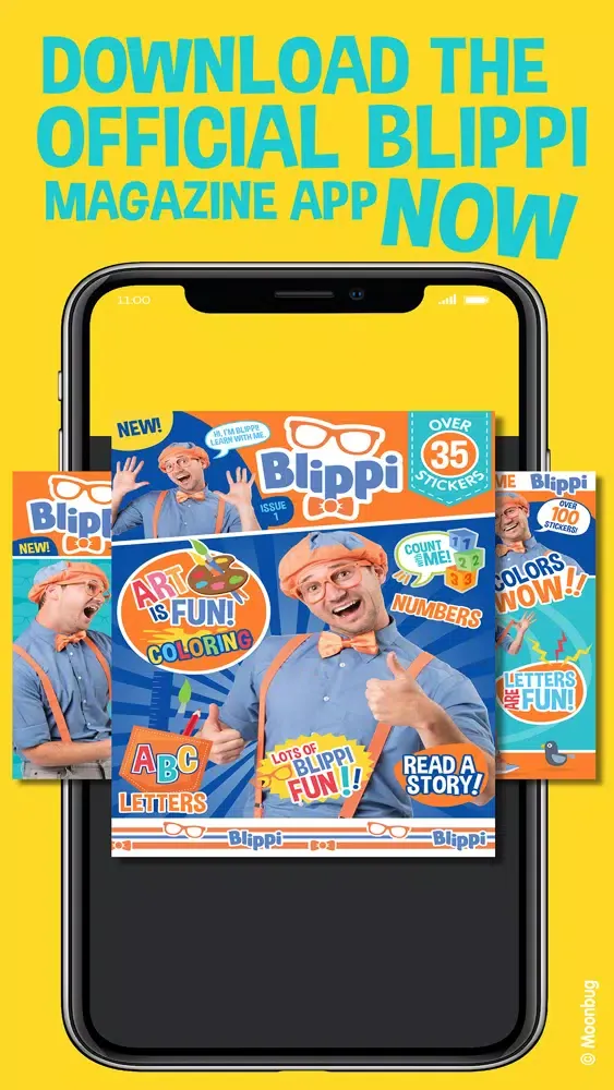 Ảnh chụp màn hình của Blippi Official Magazine