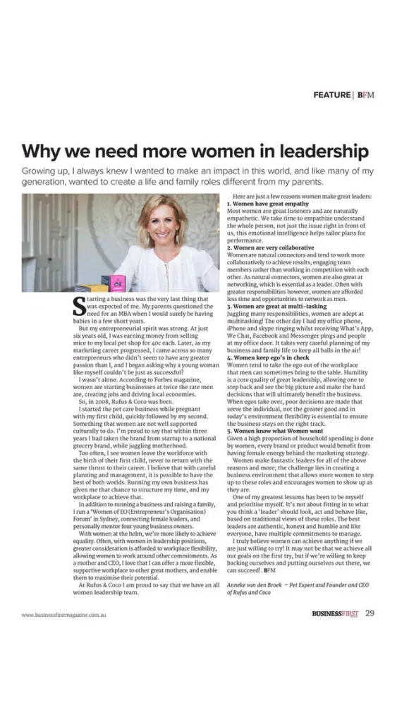 Business First Magazine. Screenshots