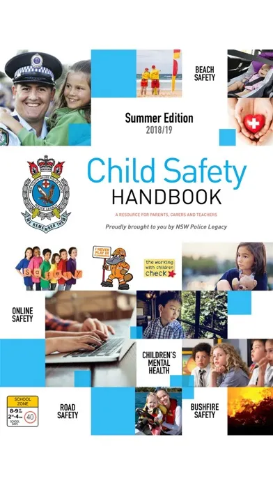 ภาพหน้าจอของ NSW Child Safety Handbook
