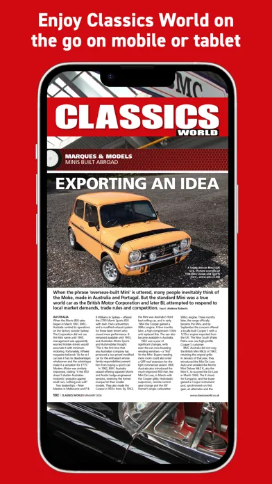 Classics World Magazine Screenshots