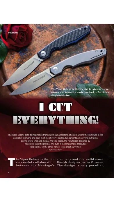 Capturas de tela do KNIVES INTERNATIONAL REVIEW