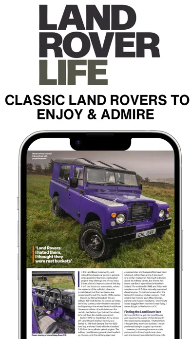 Zrzuty ekranu Land Rover Life