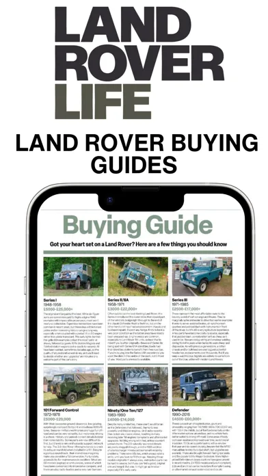 Zrzuty ekranu Land Rover Life