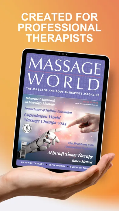 Captures d'écran de Massage World Magazine
