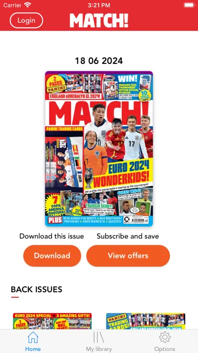 Zrzuty ekranu Match Magazine