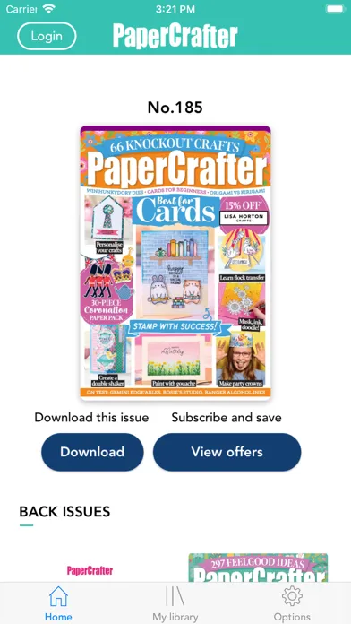 Ảnh chụp màn hình của PaperCrafter Magazine