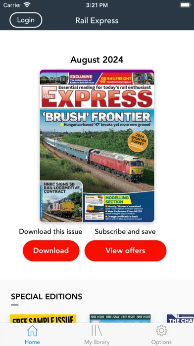 Captures d'écran de Rail Express Magazine